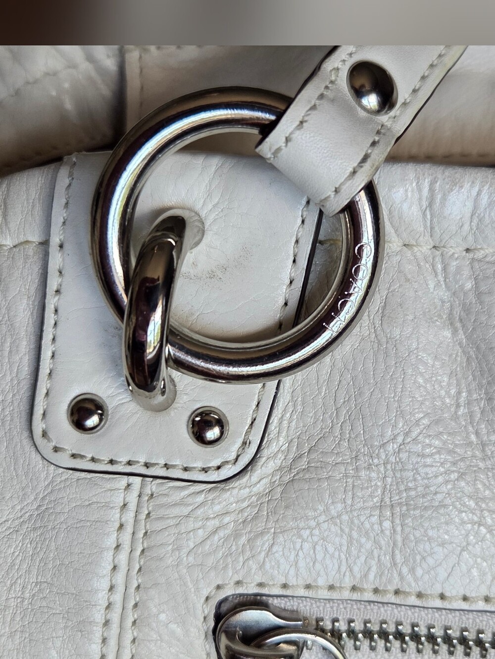 Coach Y2K Rare Leather Charm Large Tote Handbag - Picture 10 of 16